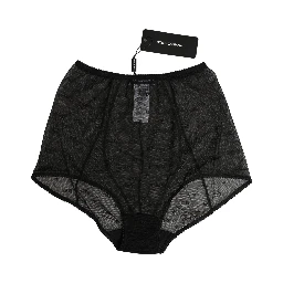 Black Nylon Stretch Slip Girdle Panty Underwear