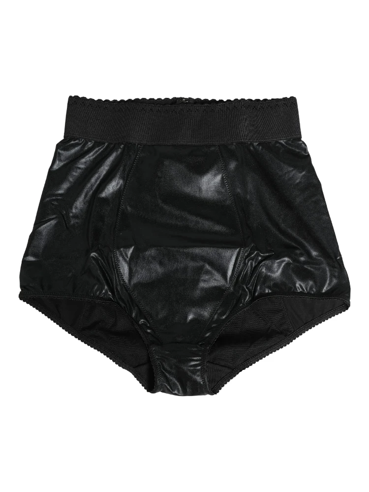 Black High Waisted Slip Girdle Panty Underwear