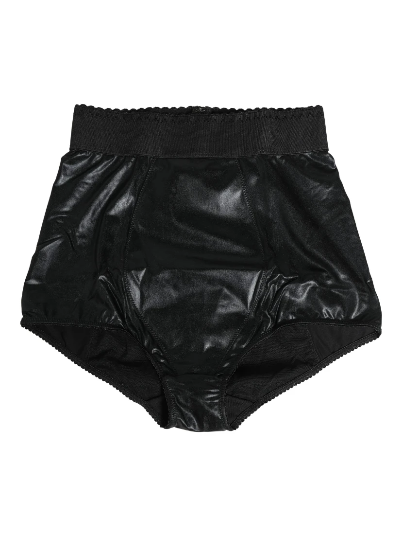 Black High Waisted Slip Girdle Panty Underwear