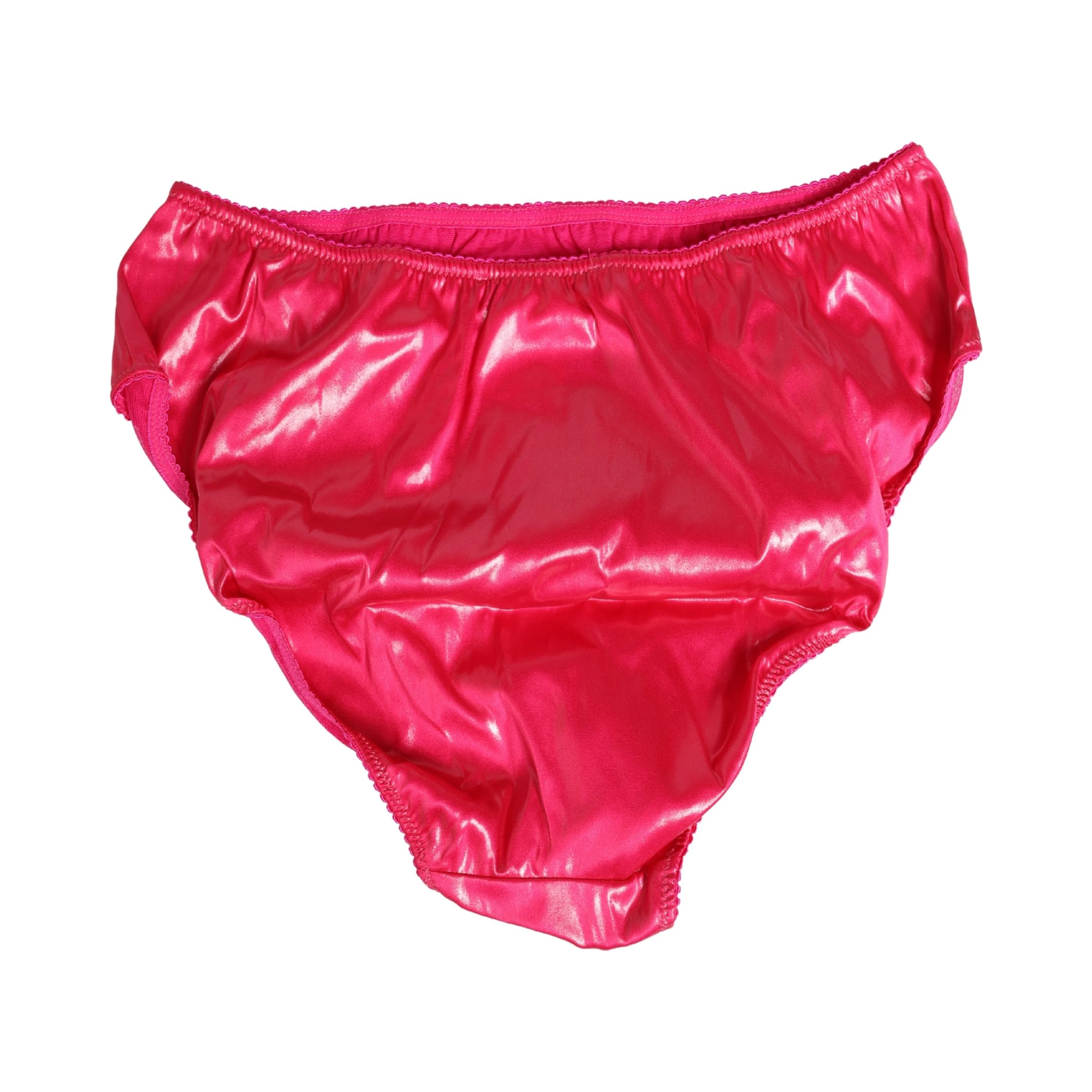 Pink Silk Satin Slip Girdle Panty Underwear