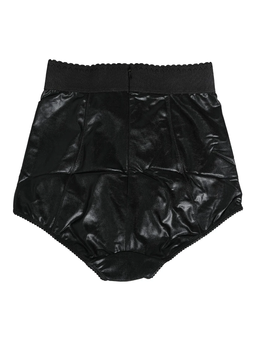 Black High Waisted Slip Girdle Panty Underwear