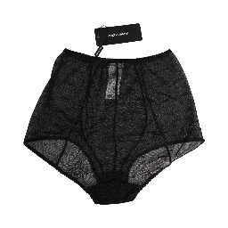 Black Nylon Stretch Slip Girdle Panty Underwear
