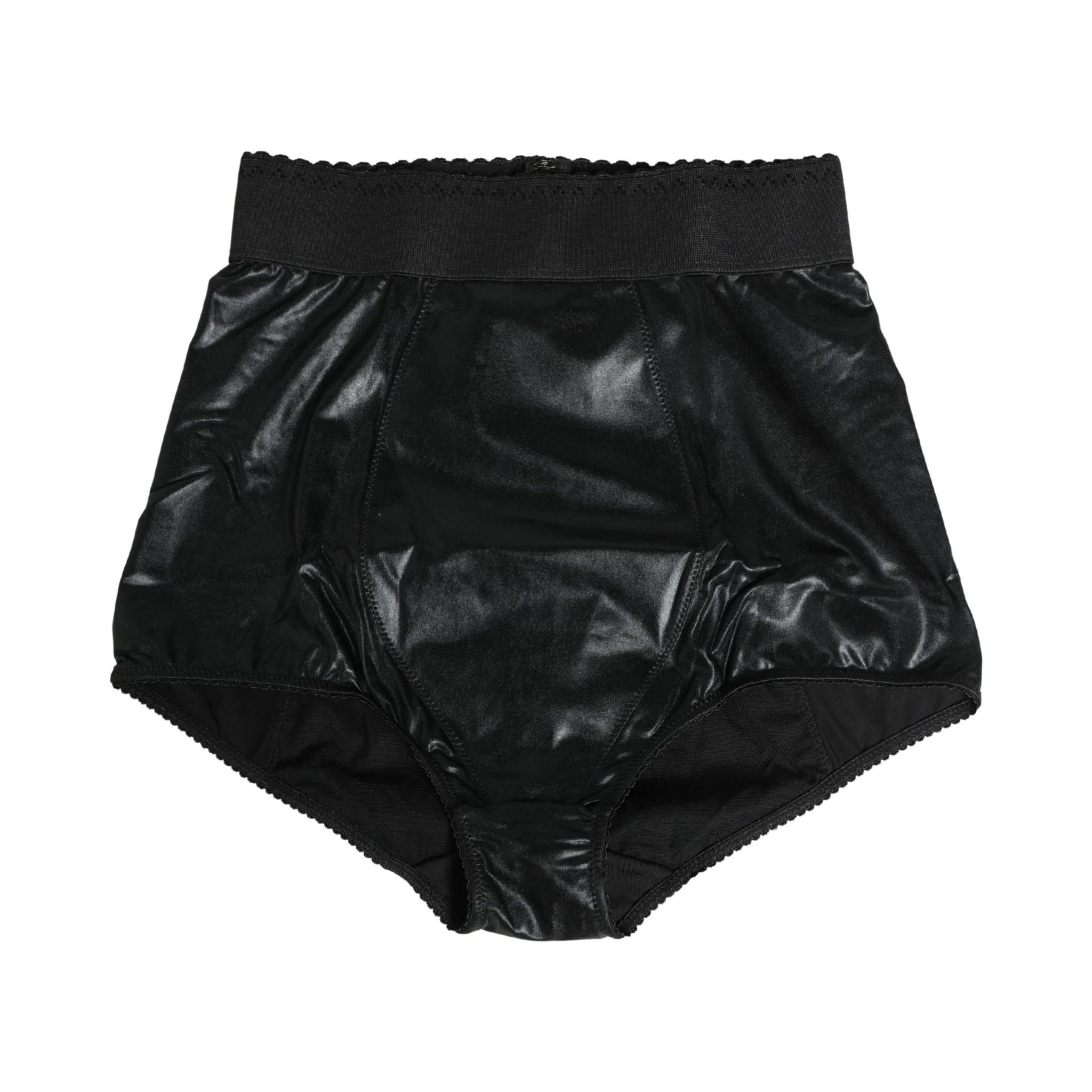 Black High Waisted Slip Girdle Panty Underwear