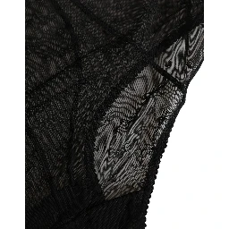 Black Nylon Stretch Slip Girdle Panty Underwear