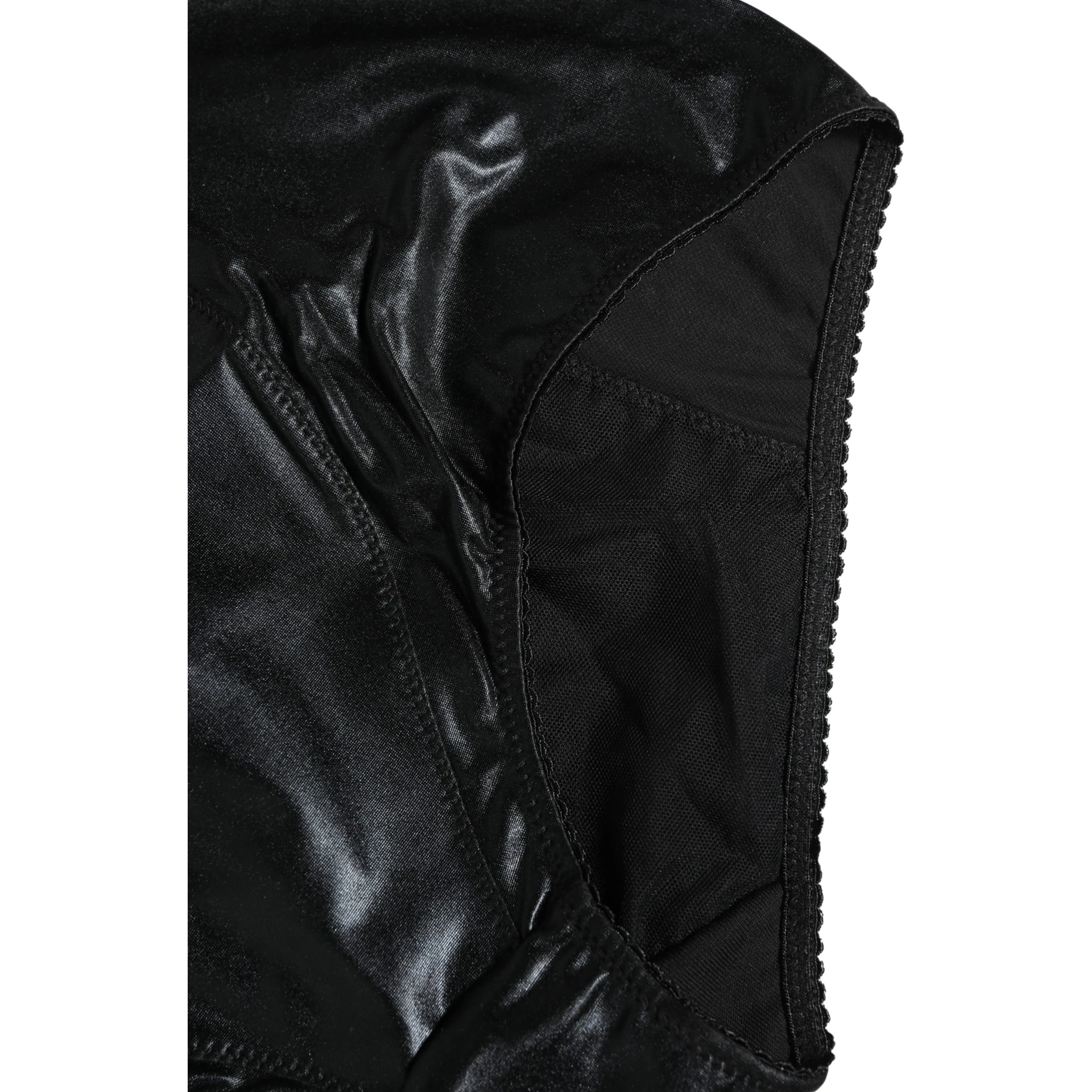 Black High Waisted Slip Girdle Panty Underwear