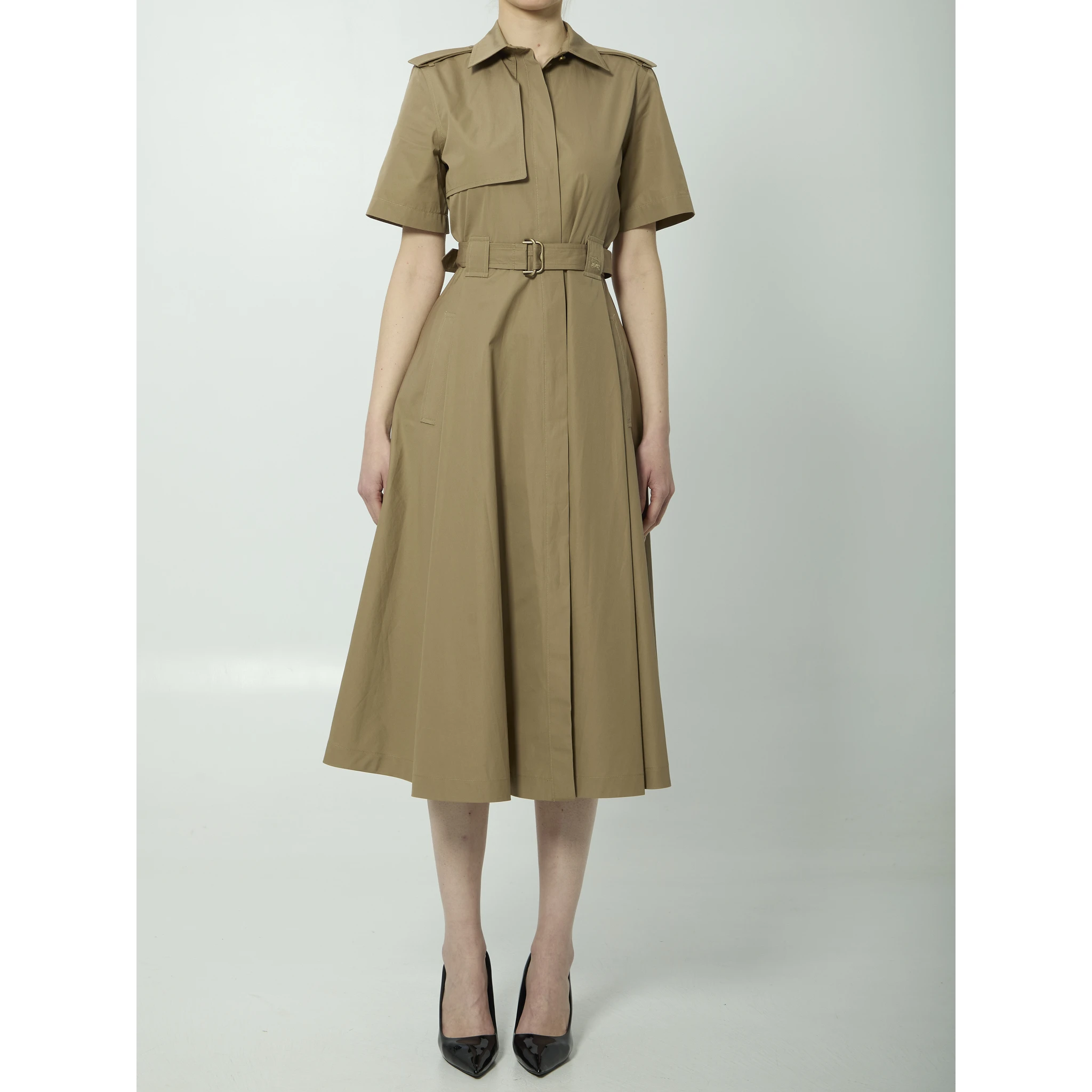 Cotton poplin shirtdress