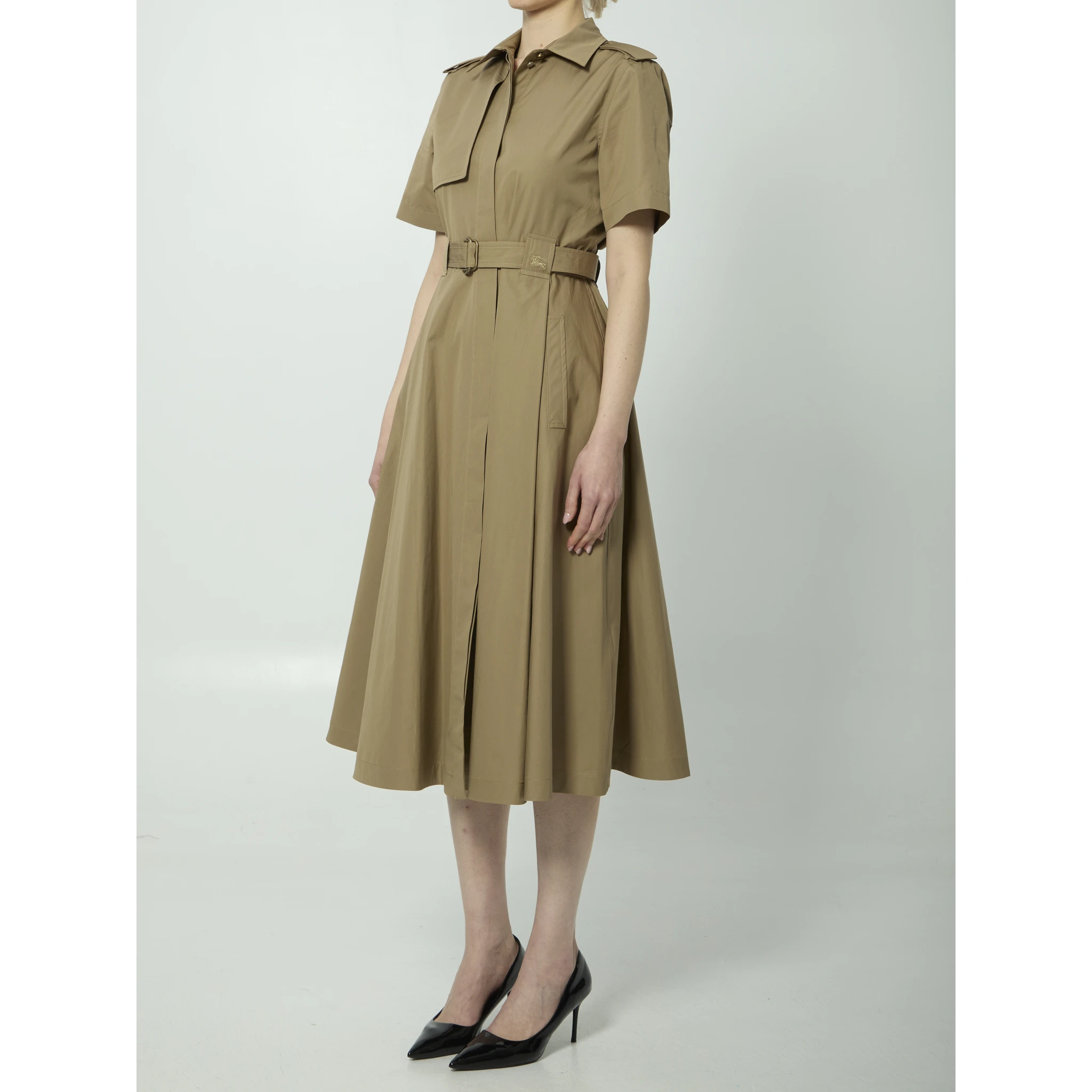 Cotton poplin shirtdress