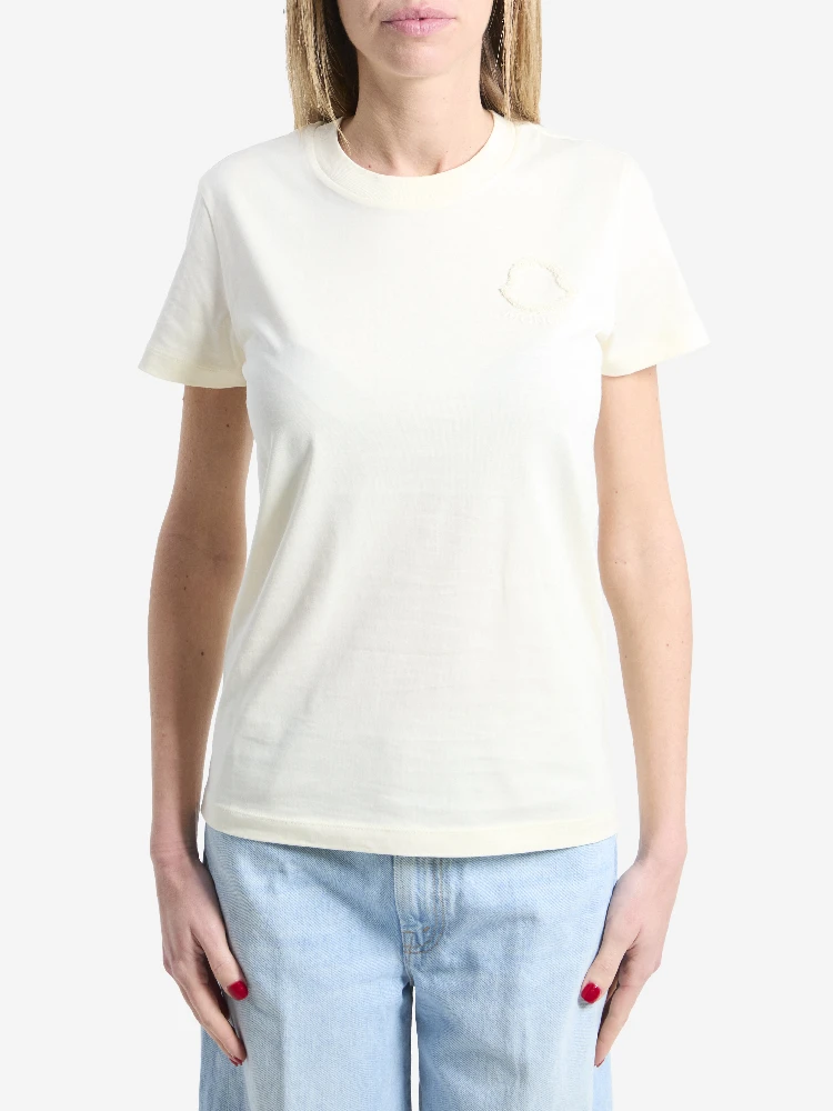 T-shirt with embroidered logo