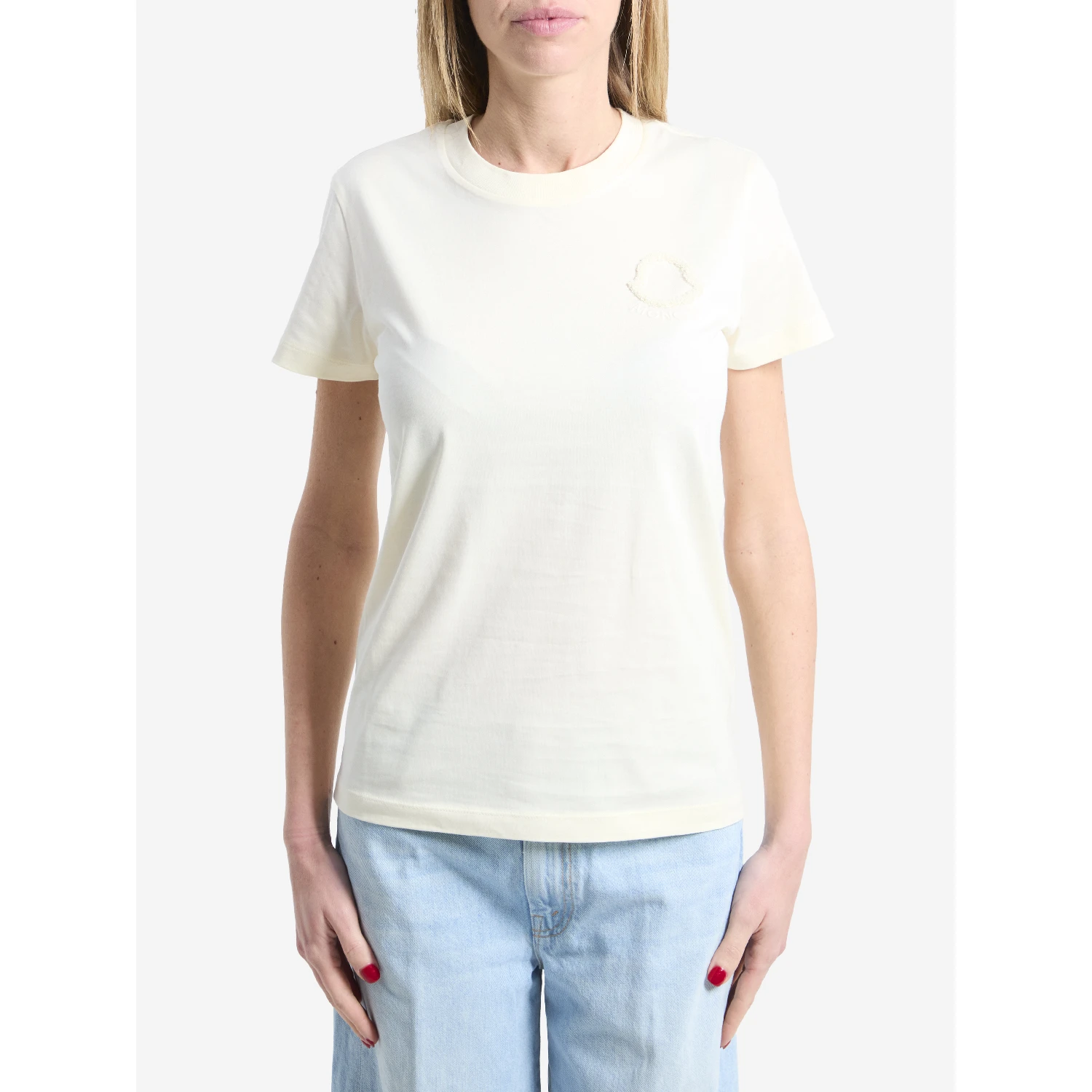 T-shirt with embroidered logo