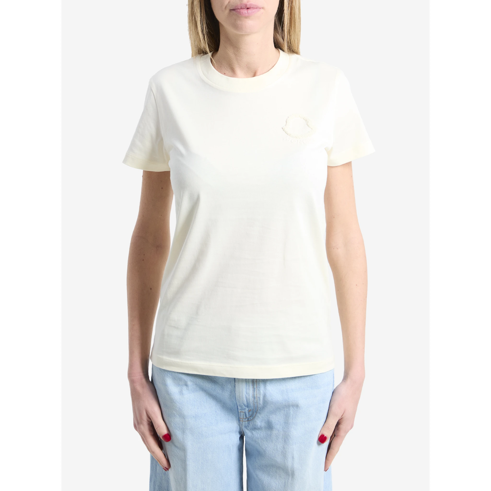 T-shirt with embroidered logo