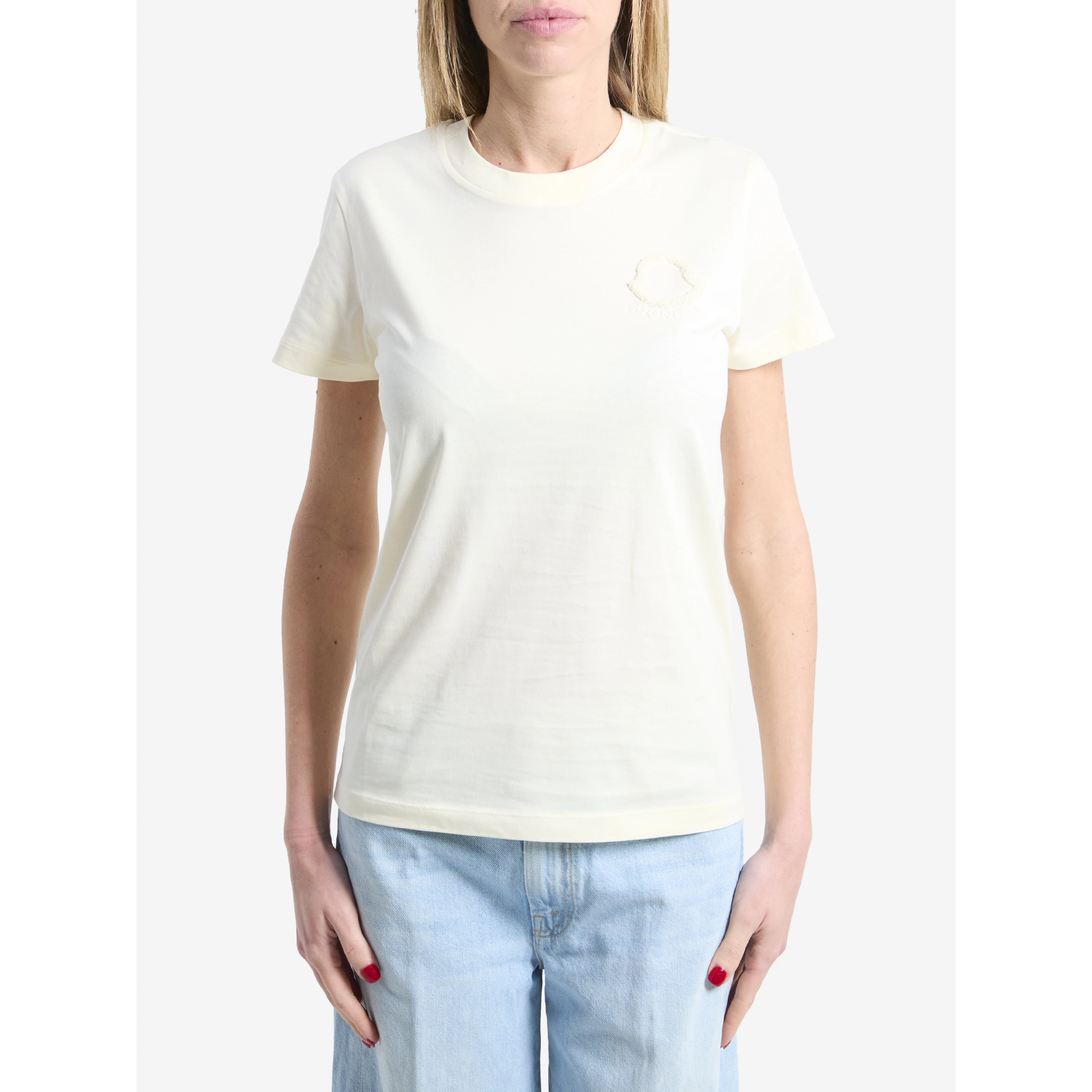 T-shirt with embroidered logo