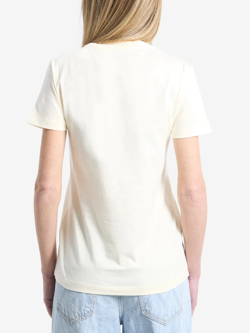 T-shirt with embroidered logo