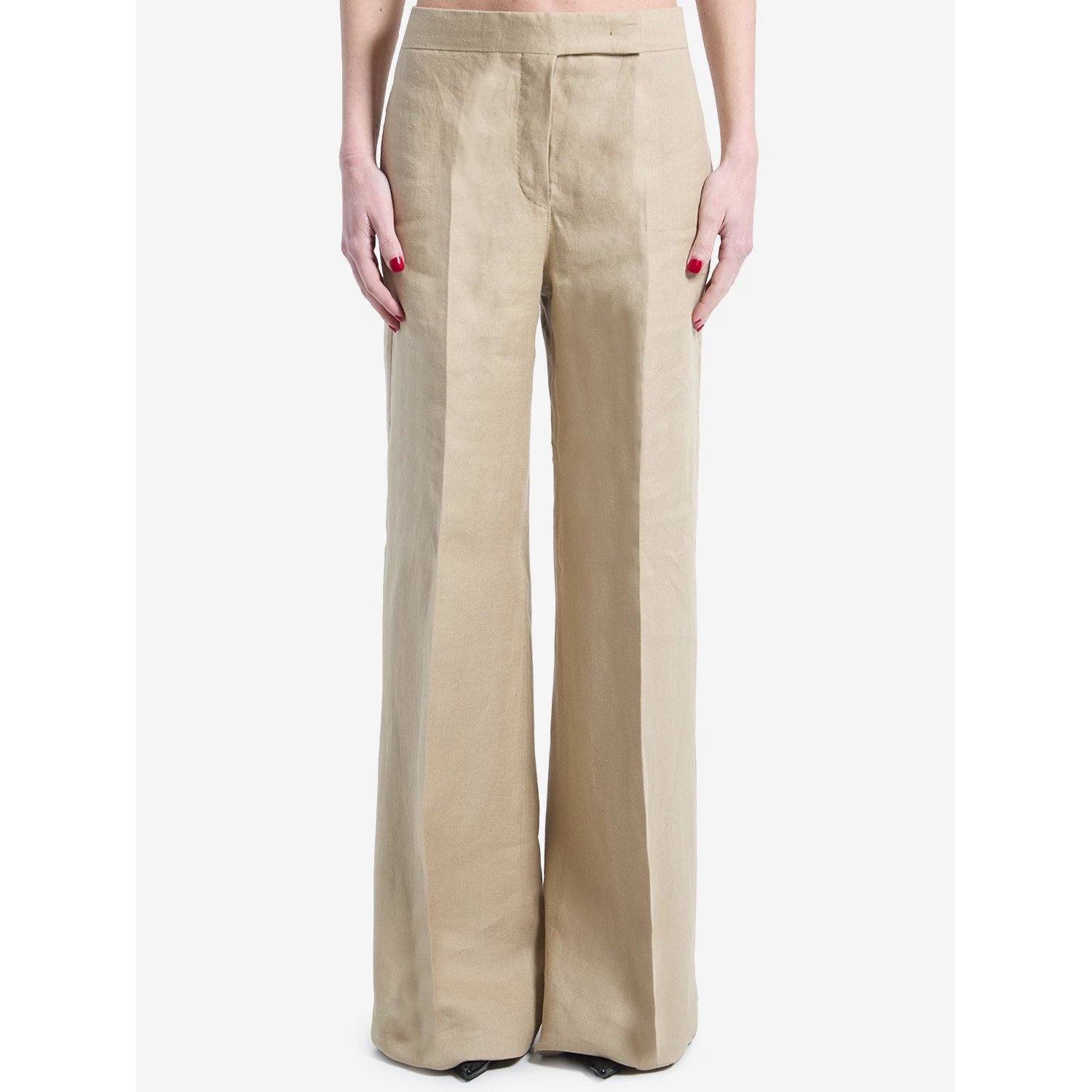 Big pants in linen natté
