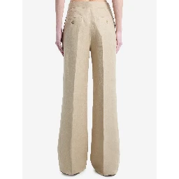 Big pants in linen natté