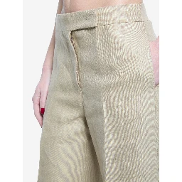 Big pants in linen natté