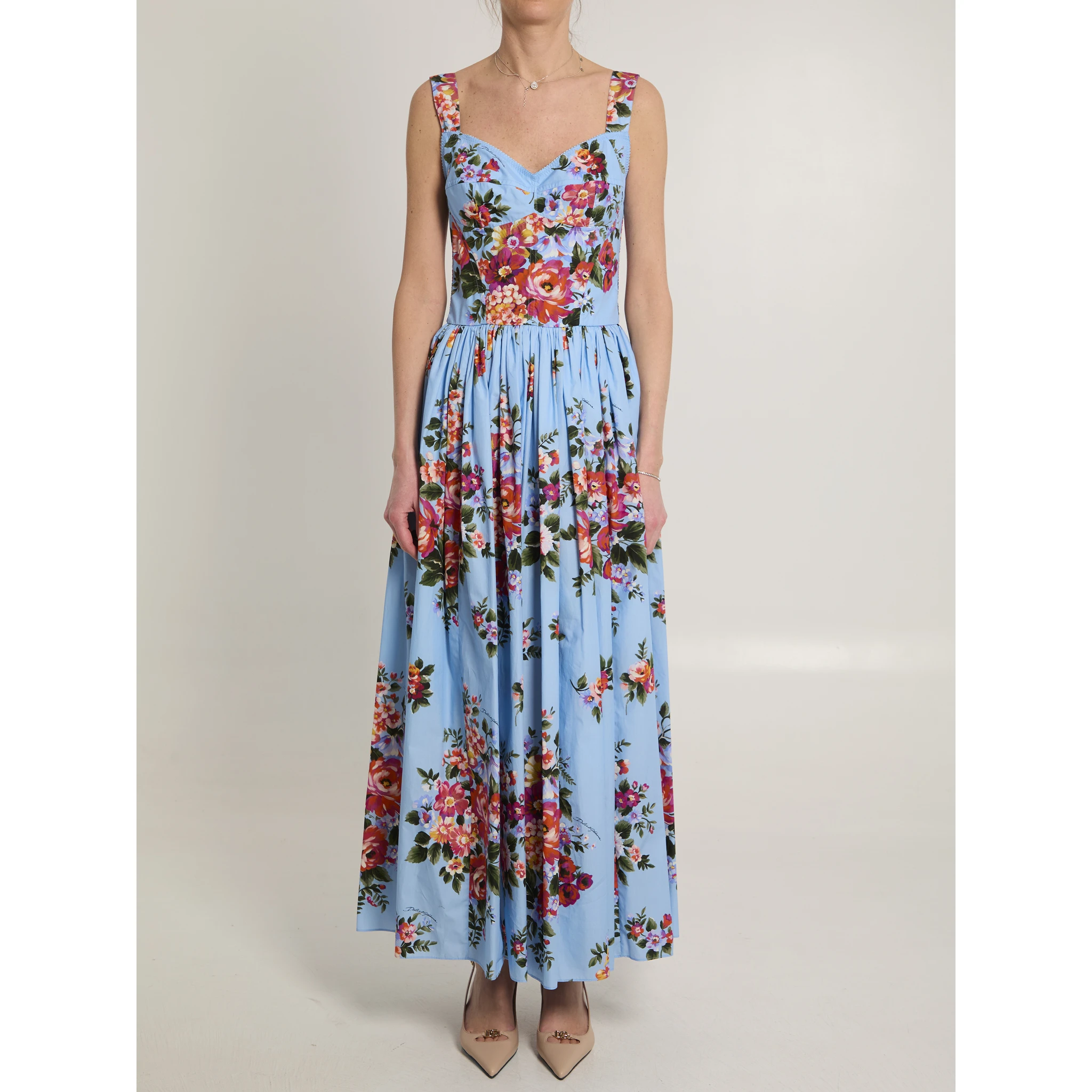 Maxi dress with floral print