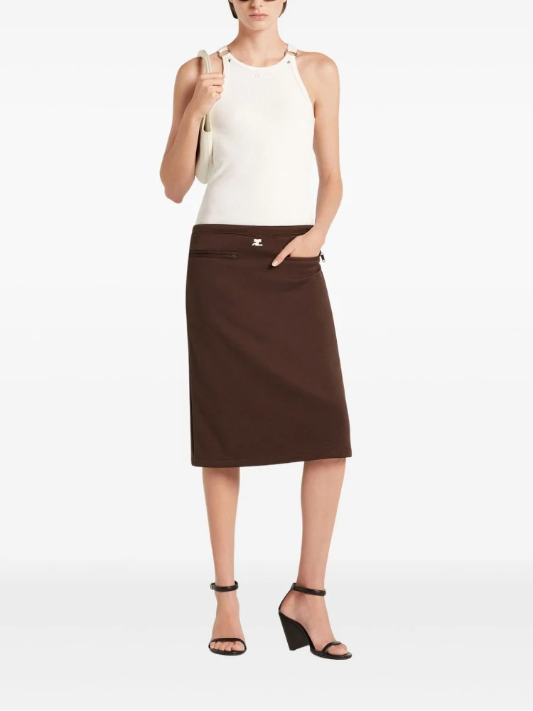 Courreges Skirts Brown