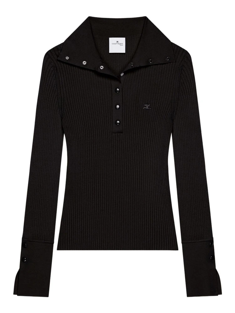 Courreges T-shirts and Polos Black