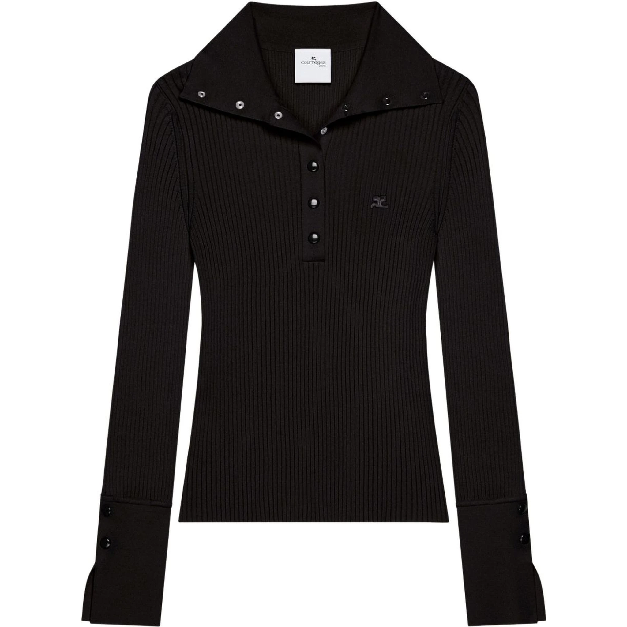 Courreges T-shirts and Polos Black