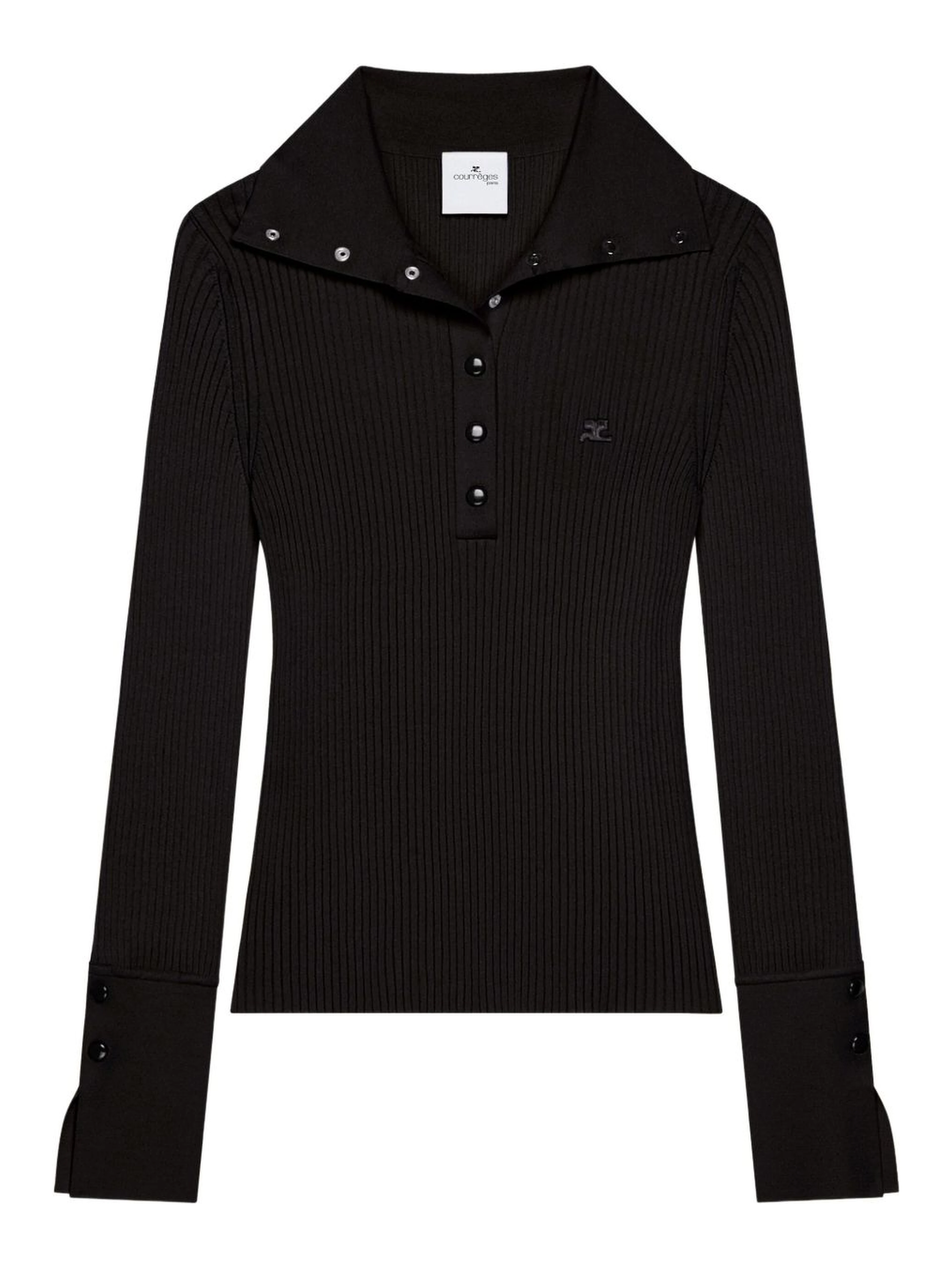 Courreges T-shirts and Polos Black