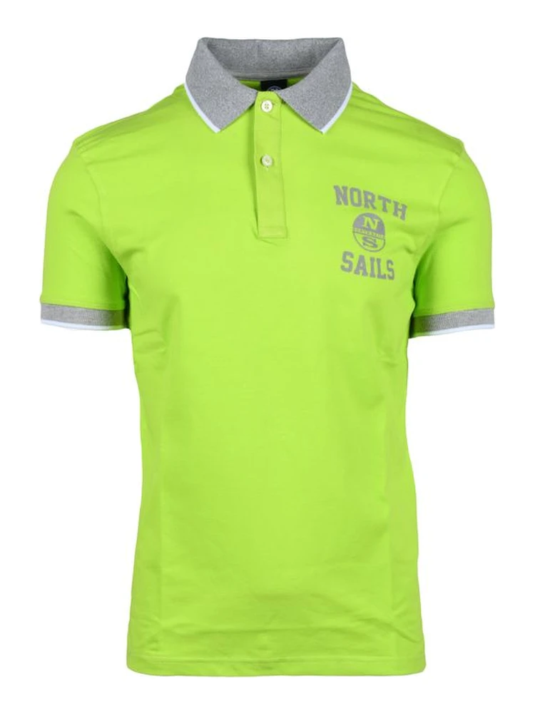 Green Cotton Polo Shirt