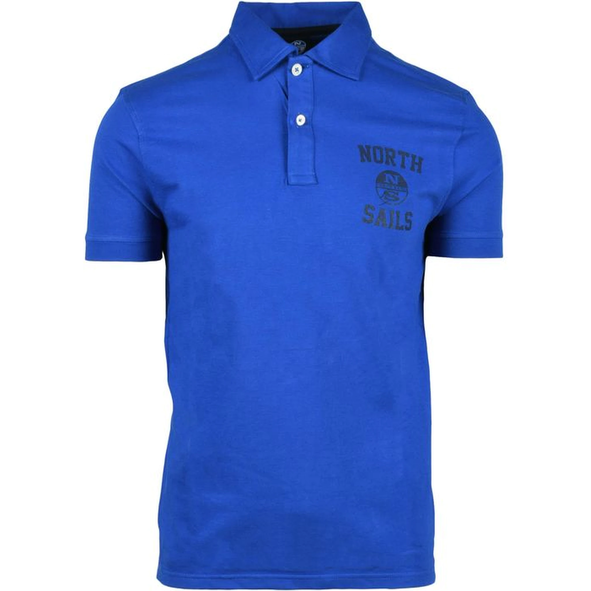 Blue Cotton Polo Shirt