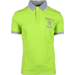 قميص بولو قطني أخضر