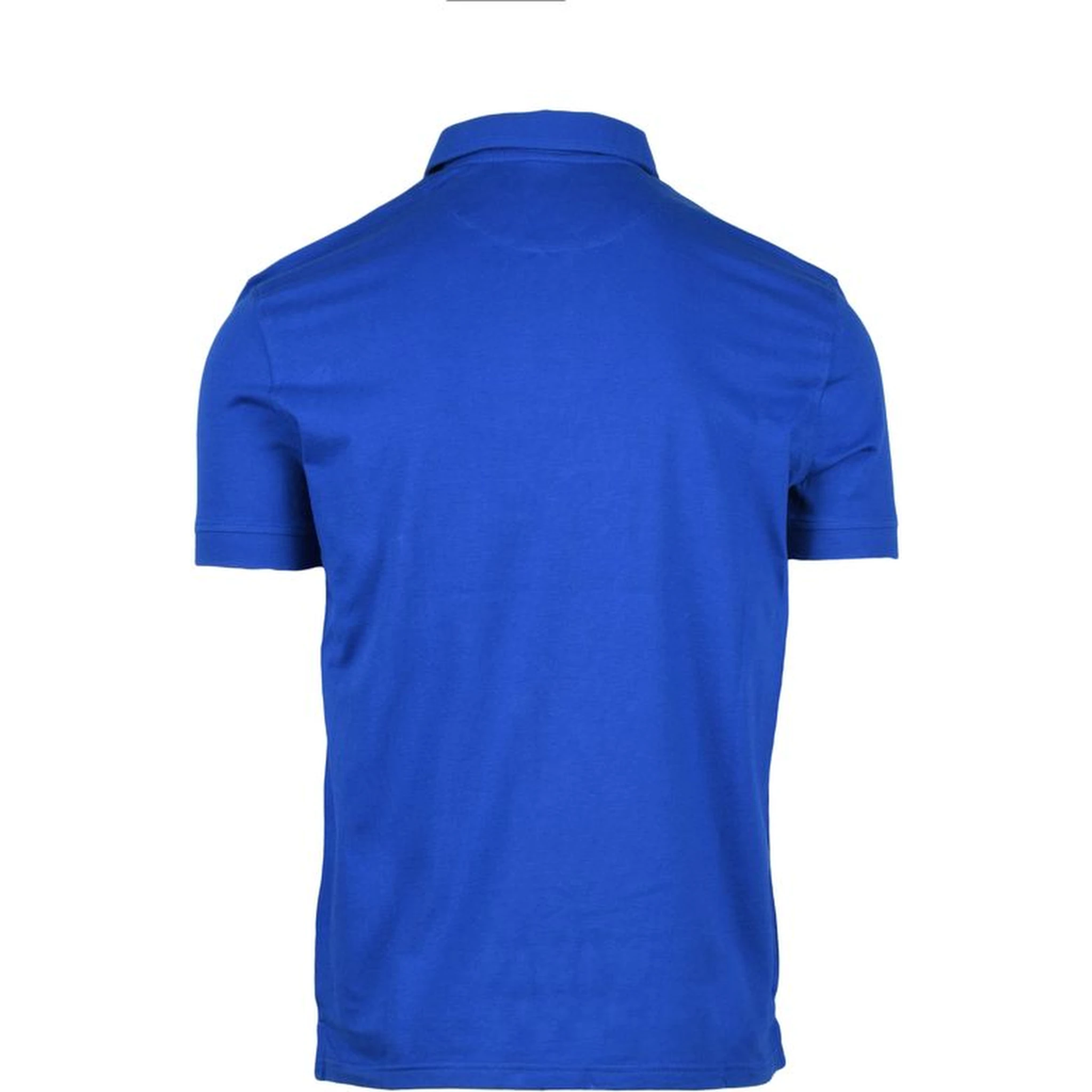 Blue Cotton Polo Shirt