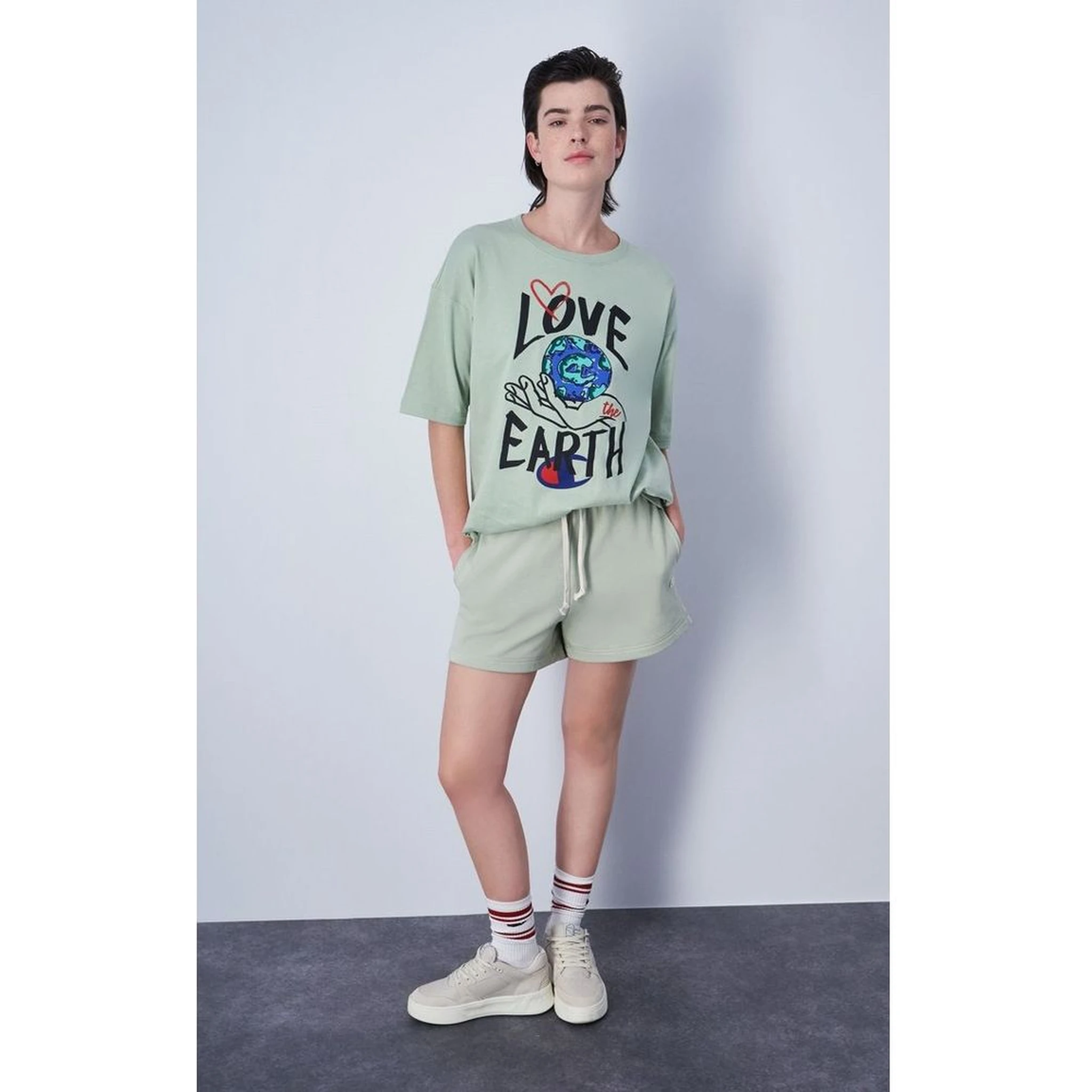 تيشيرت قطني رمادي