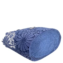 Blue PU Women Handbag