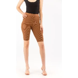 Brown Lyocell Knee Length