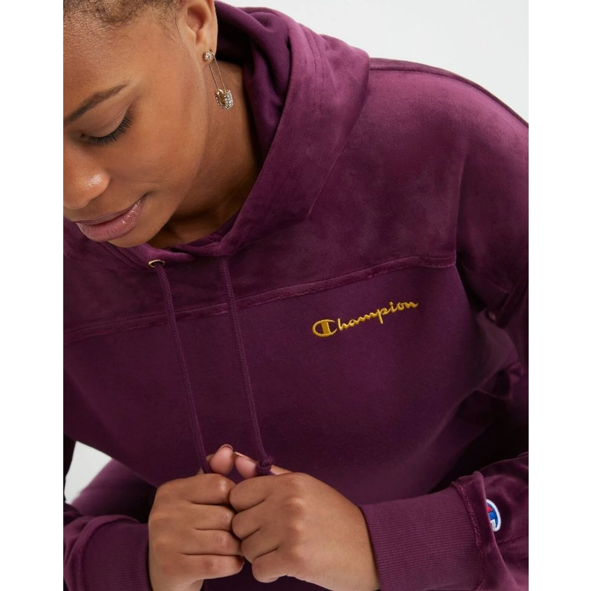 Purple Polyester Sweatshirt