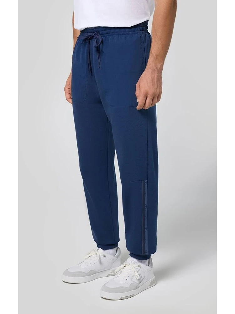 Blue Cotton Joggers (Workout Pants)