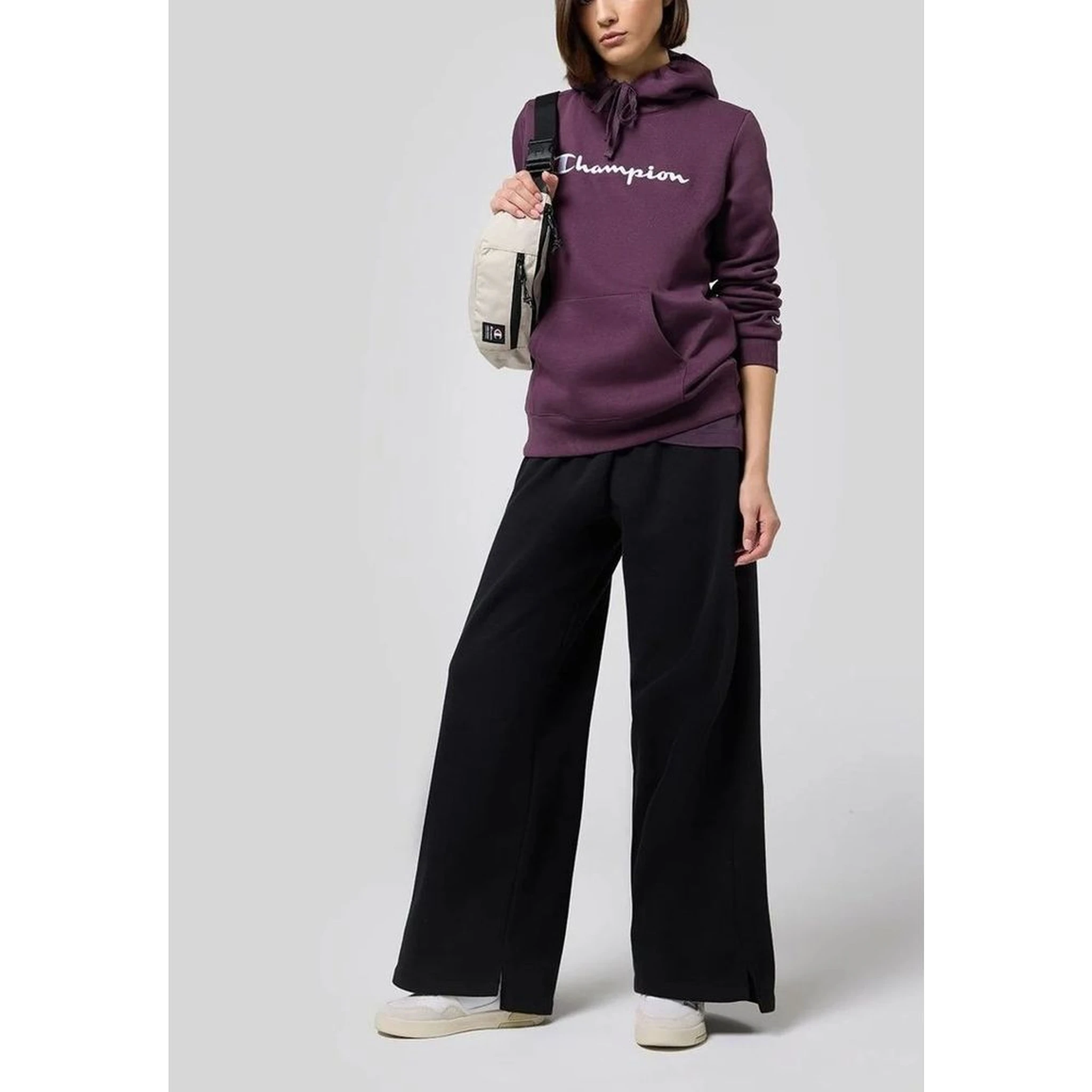 Black Cotton Casual Pants