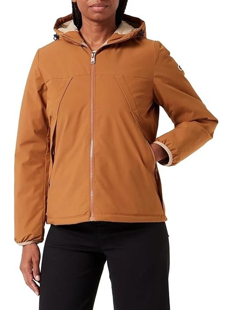 Brown Polyamide Shell Jacket