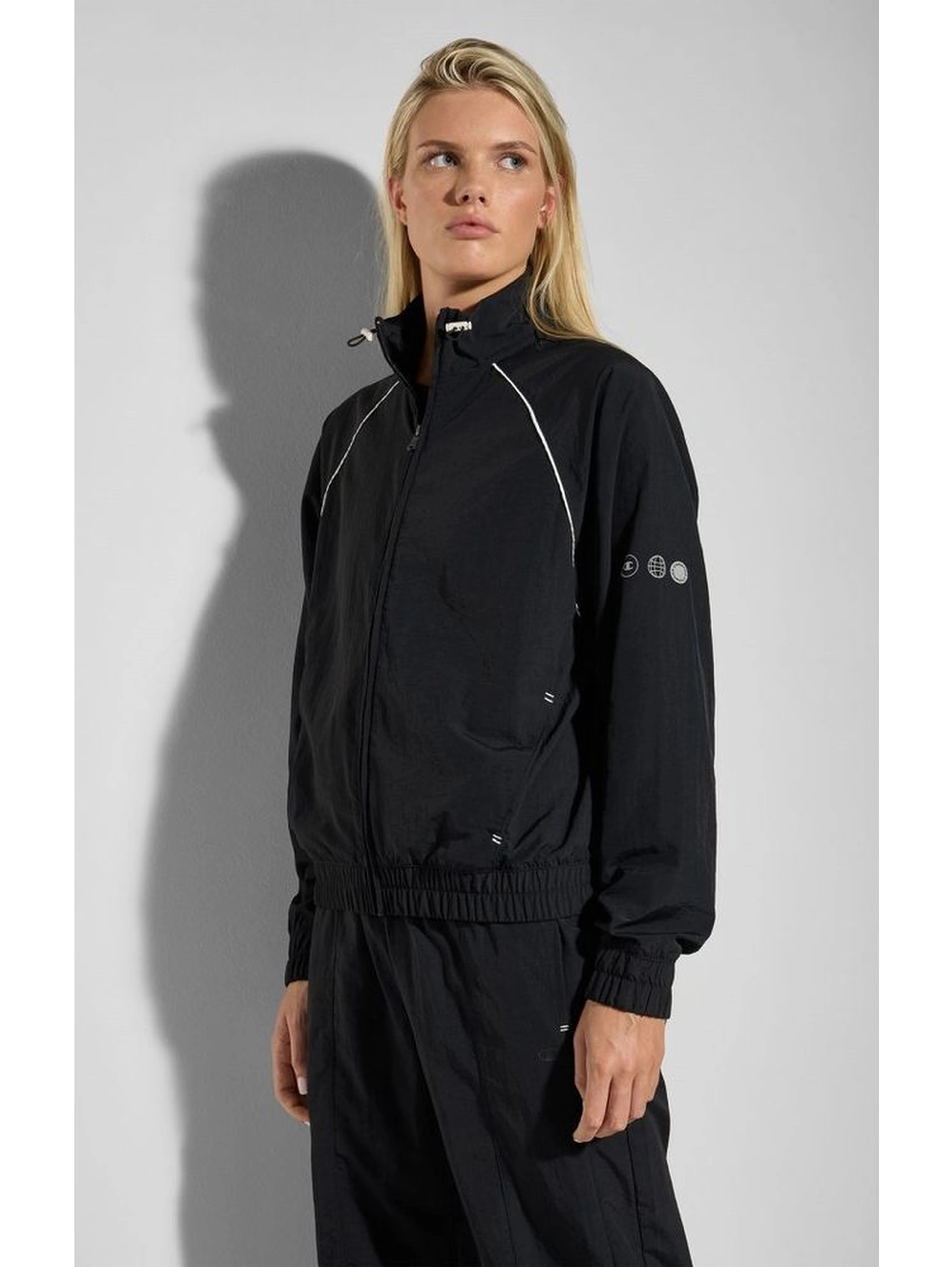 Black Polyamide Sweatshirt