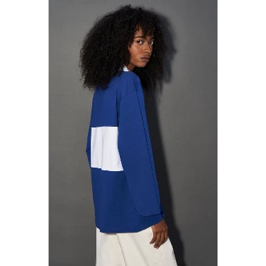 Blue Cotton Polo Shirt