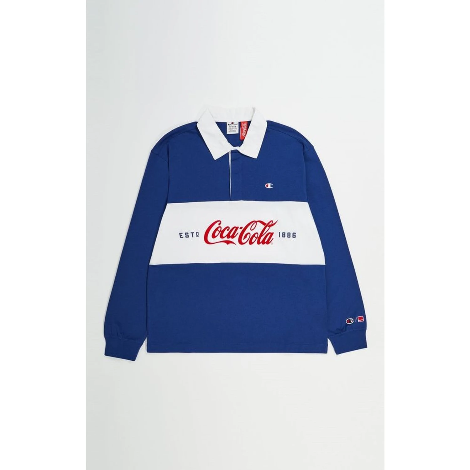Blue Cotton Polo Shirt