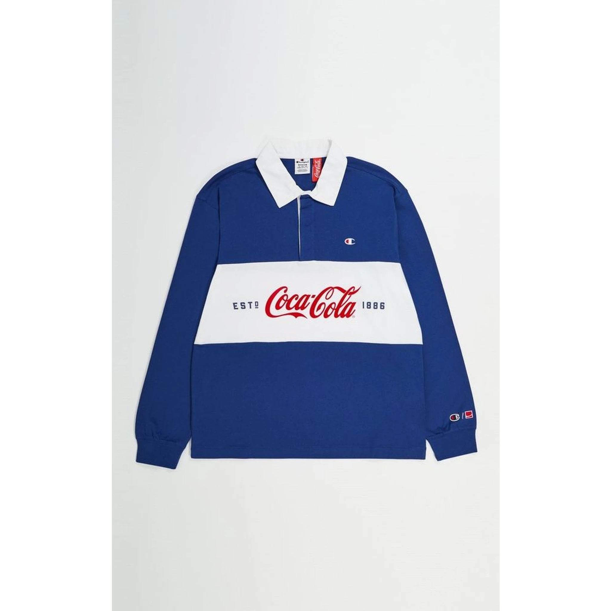 Blue Cotton Polo Shirt