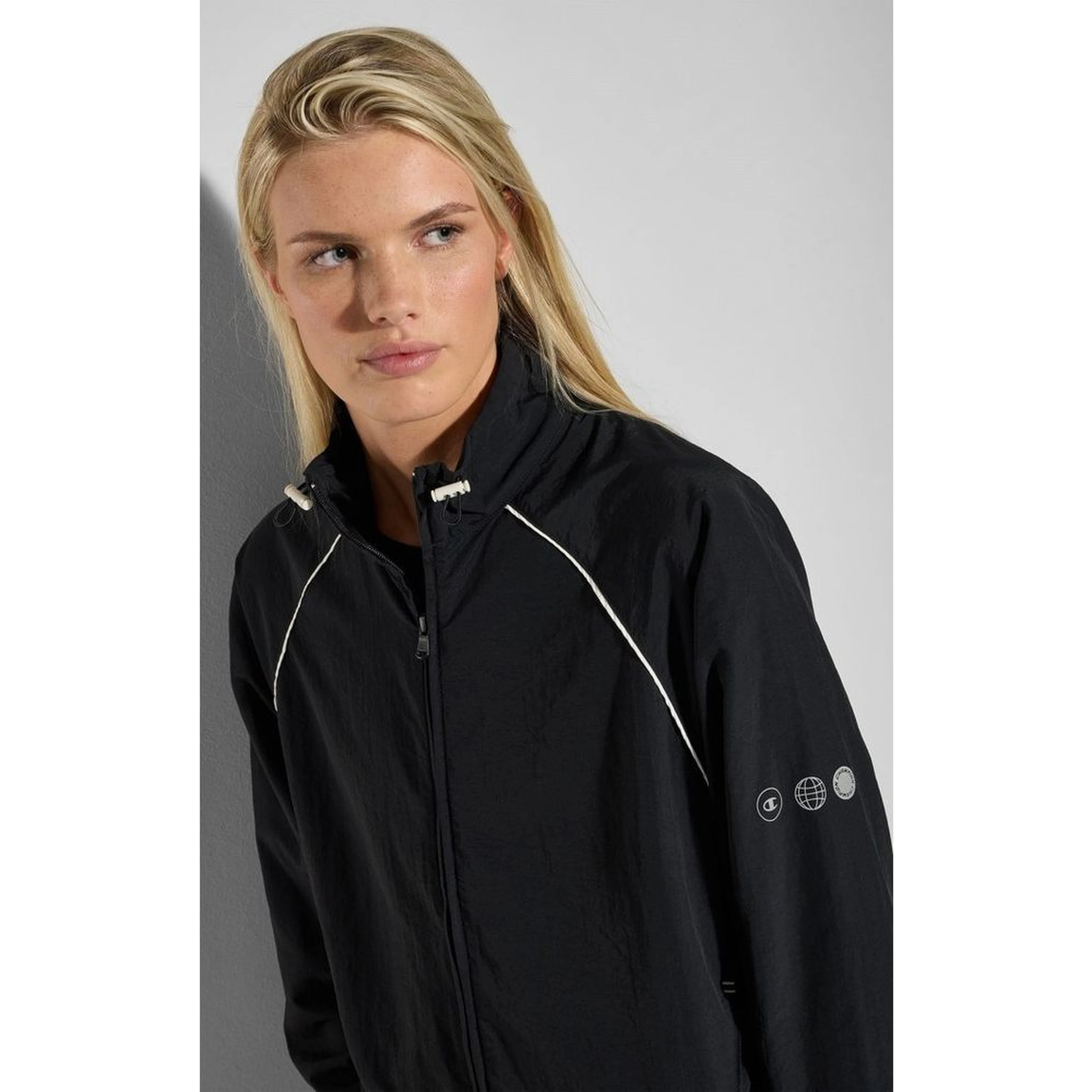 Black Polyamide Sweatshirt