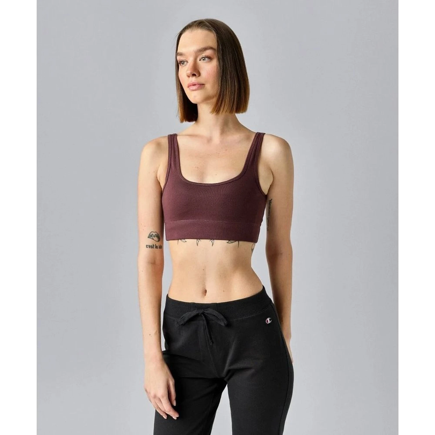 Brown Cotton Bra