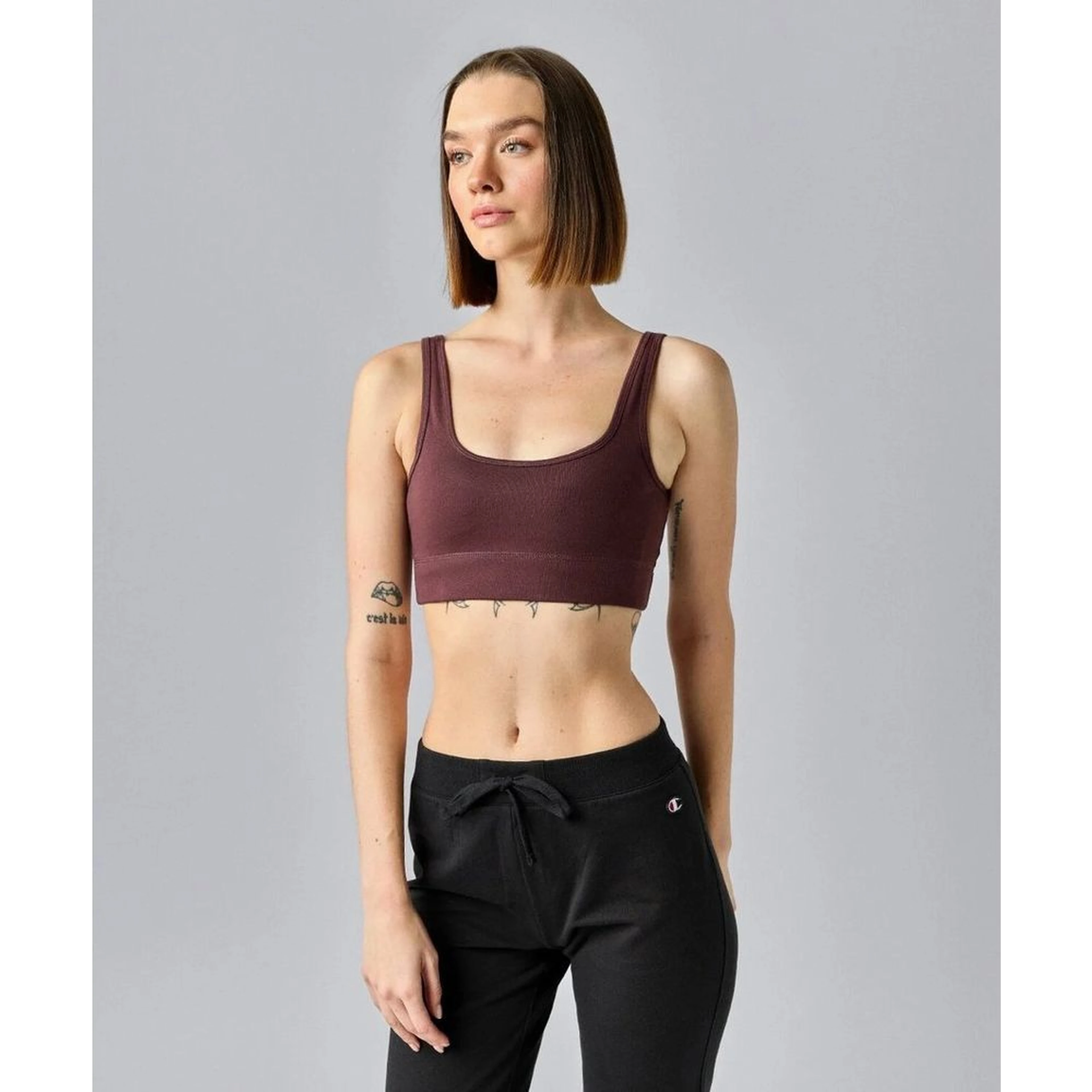 Brown Cotton Bra