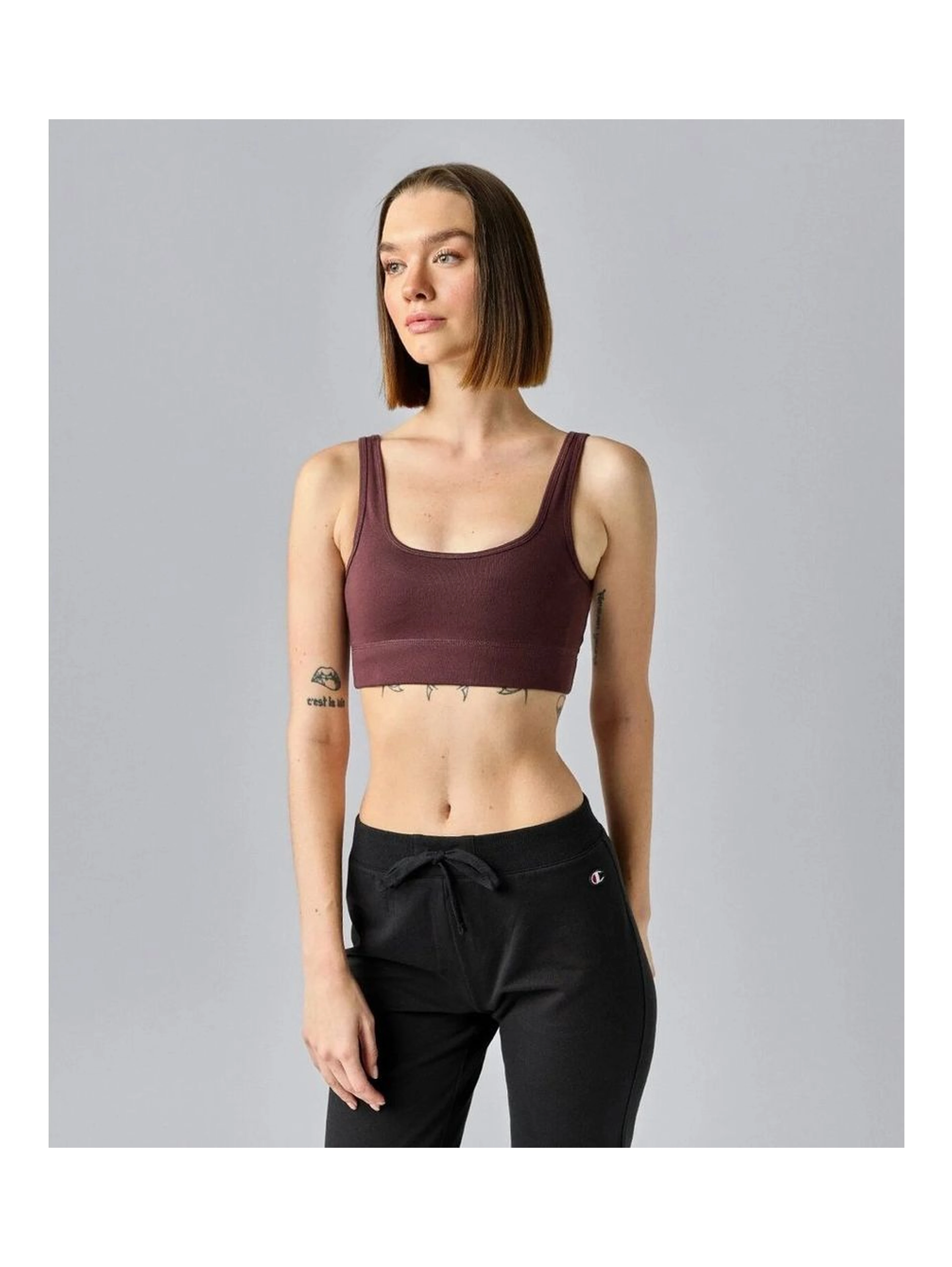 Brown Cotton Bra