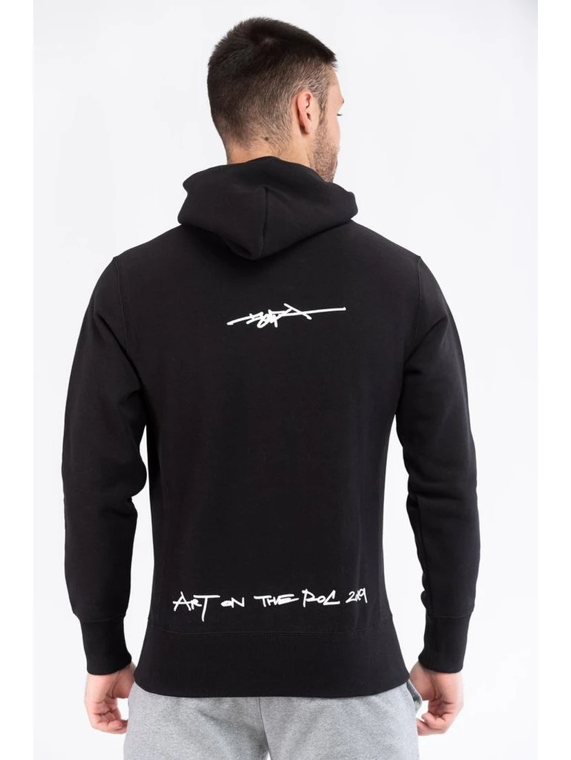 Black Cotton Sweatshirt