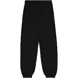 Black Polyester Joggers (Workout Pants)