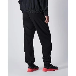 Black Polyester Joggers (Workout Pants)