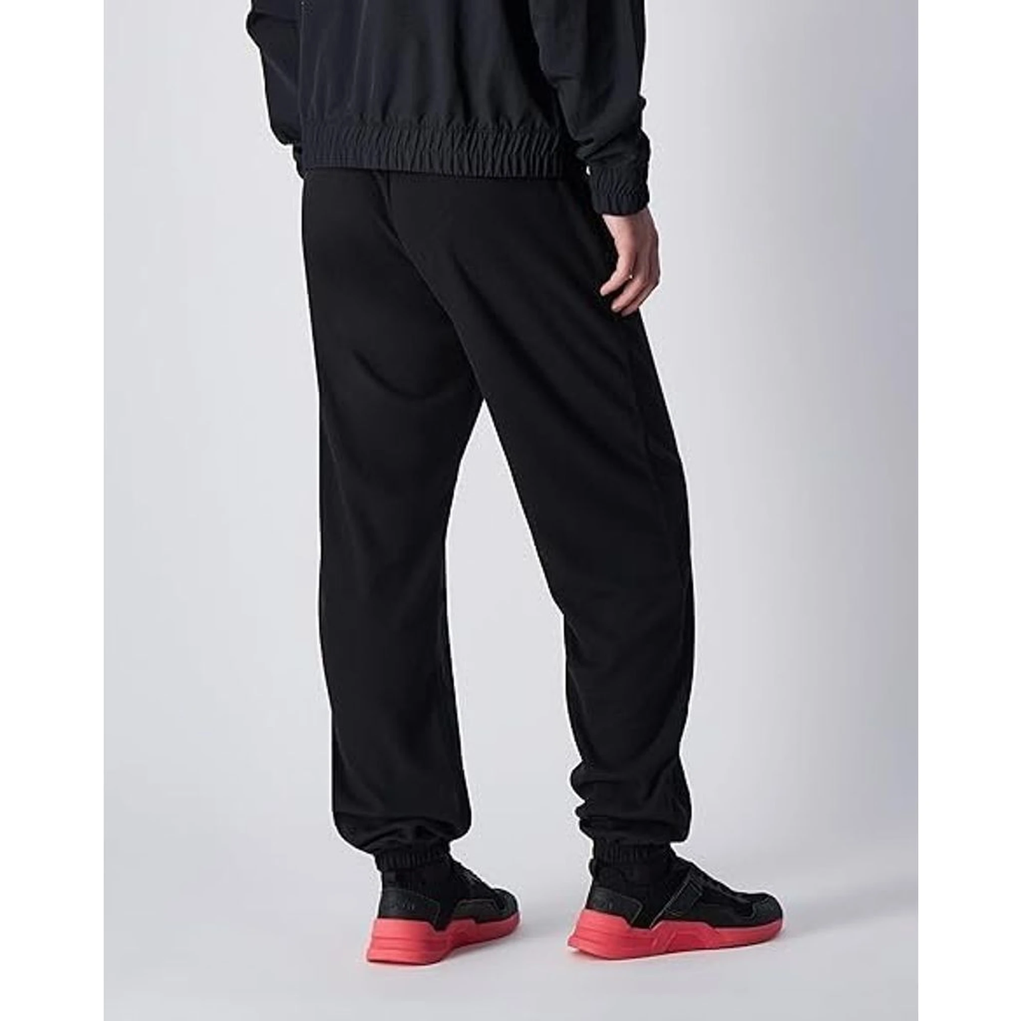 Black Polyester Joggers (Workout Pants)