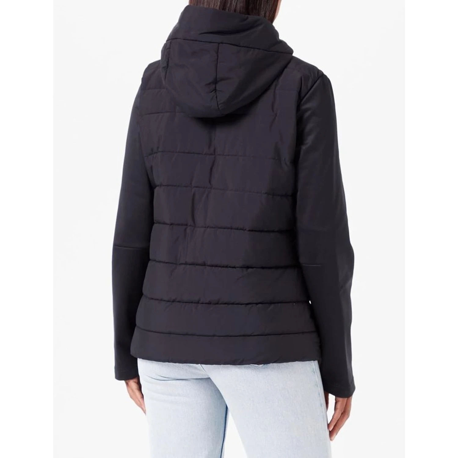 Black Polyester Shell Jacket