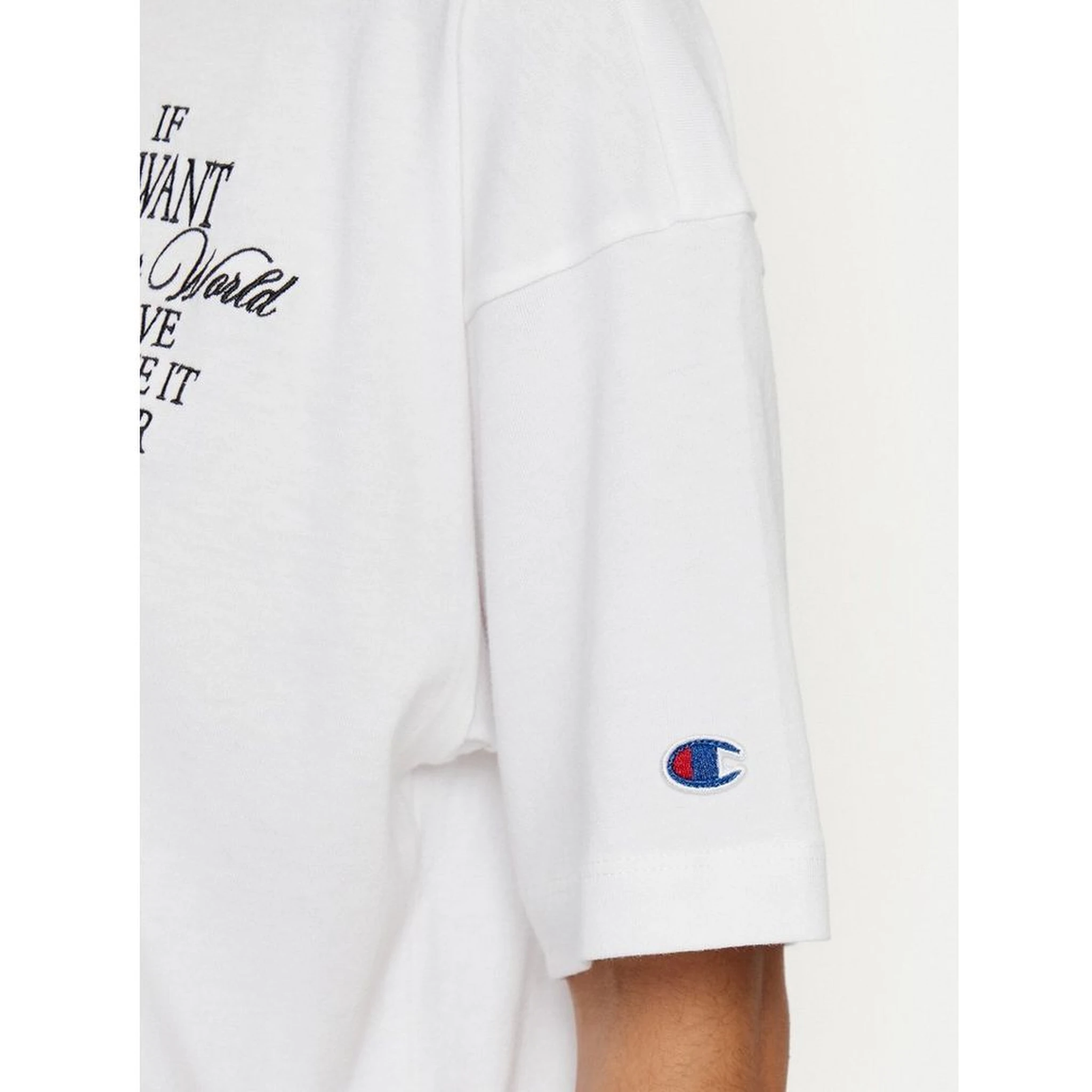 تي شيرت قطني أبيض