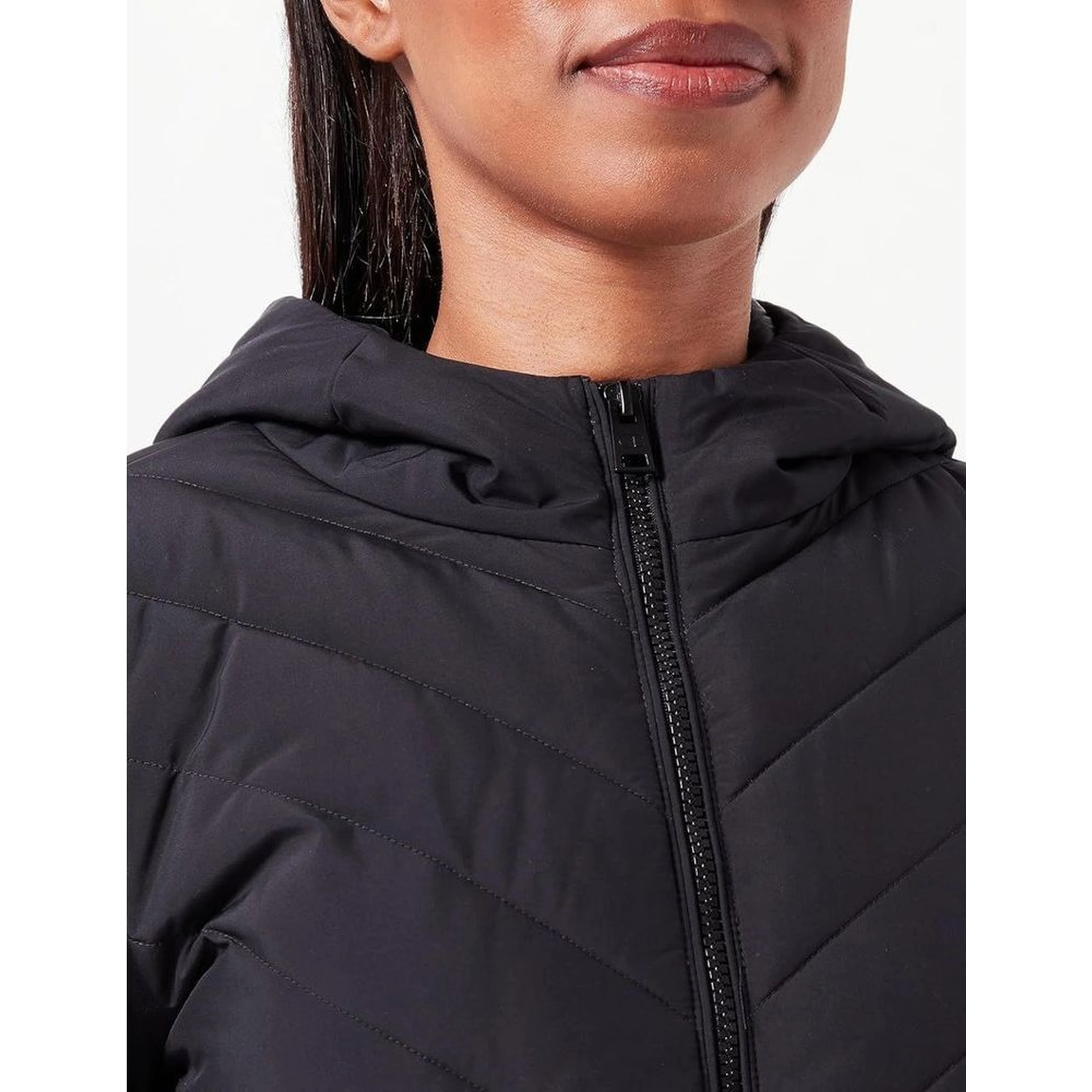 Black Polyester Shell Jacket